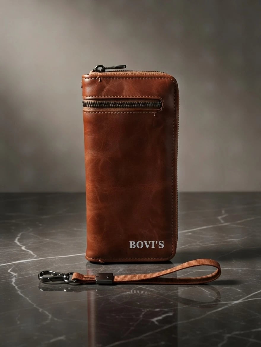 Men's Wallet - Long Lather Wallet