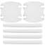 10pcs Clear Car Door Handle Scratch Protectors, TPU Protective Films, Universal Car Door Stickers