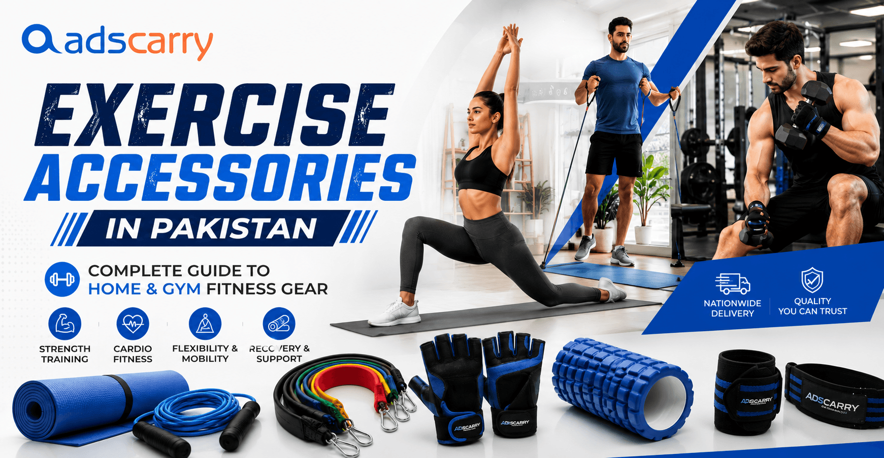 Exercise Accessories in Pakistan – Complete Guide to Home & Gym Fitness Gear