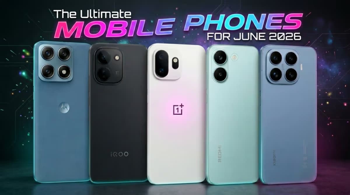 5 Best Smartphone Launches in June 2026: Complete Comparison, Specifications, Prices, and Buying Guide