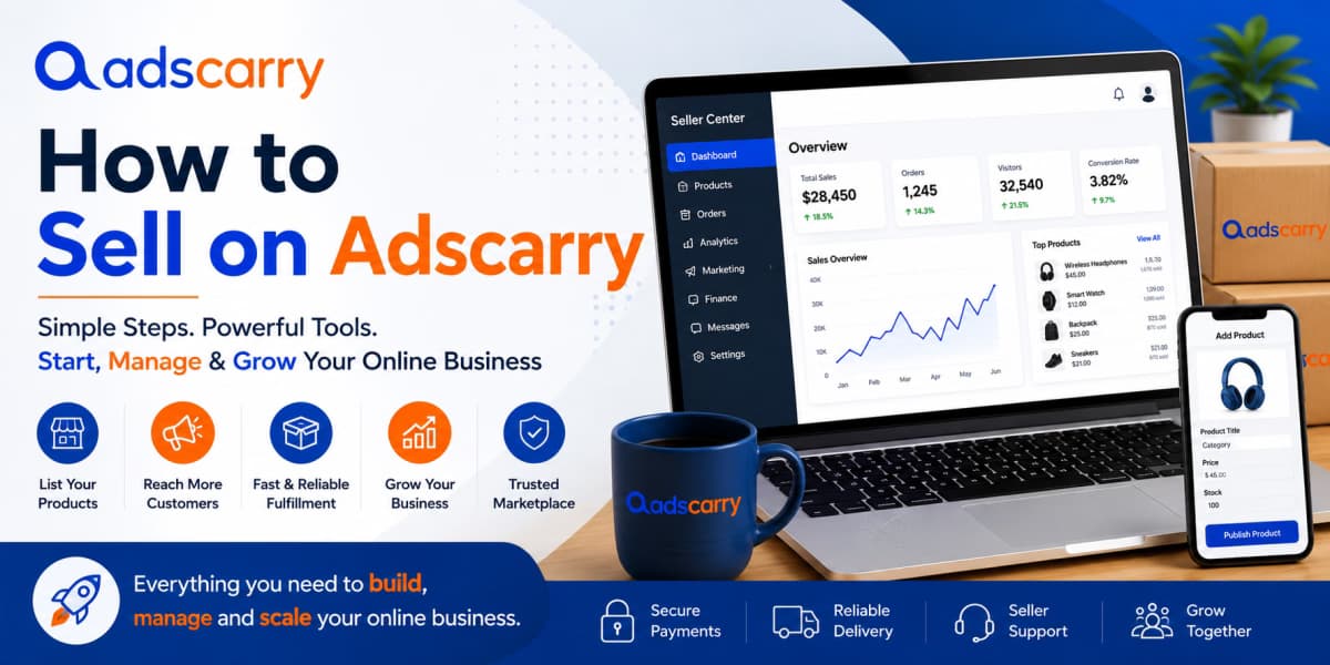 How to Sell on Adscarry | Complete Seller Registration Guide