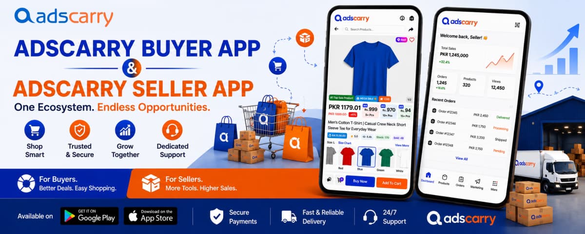 Buy & Sell with Adscarry Apps – Download Buyer & Seller Apps