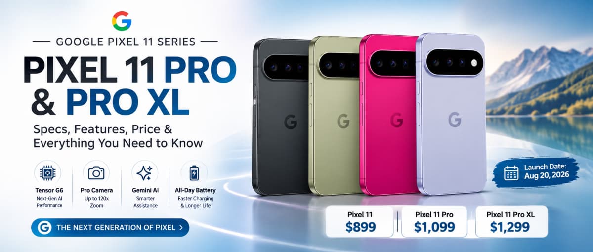 Google Pixel 11 Pro & Pixel 11 Pro XL: Specs, Features, Price and Everything You Need to Know